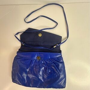 80’s VINTAGE Royal Blue Leather Women's Bag